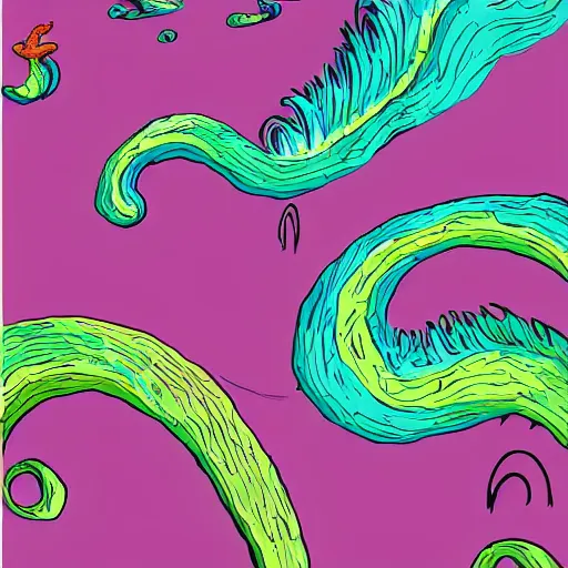 Image similar to Breathtaking nature inspired digital art icon trending on redbubble, masterpiece by Dr seuss