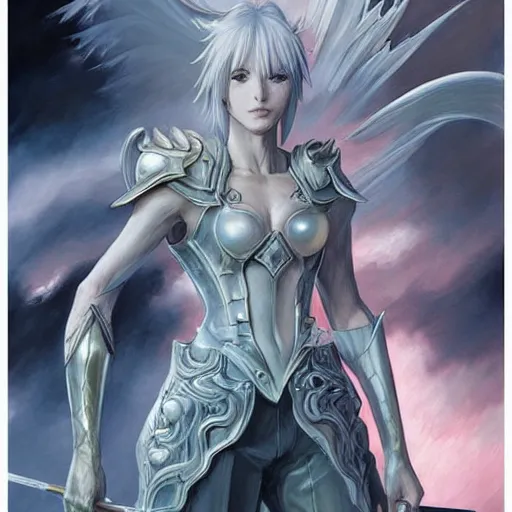 Image similar to Final Fantasy dragoon by Magali Villeneuve