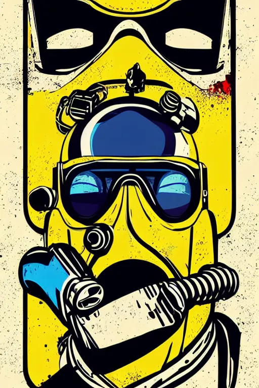 Image similar to fallout 7 6 retro futurist illustration art by butcher billy, sticker, colorful, illustration, highly detailed, simple, smooth and clean vector curves, no jagged lines, vector art, smooth andy warhol style