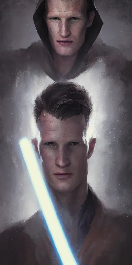 Image similar to A portrait of matt smith, sith lord, star wars art, art by greg rutkowski, matte painting, trending on artstation