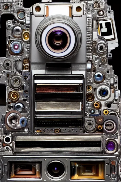 Image similar to A photo of an old opened camera, internals revealed, the most complex looking machine ever made by Annie Lebovitz and Steve McCurry Ultra detailed, hyper realistic, 4k