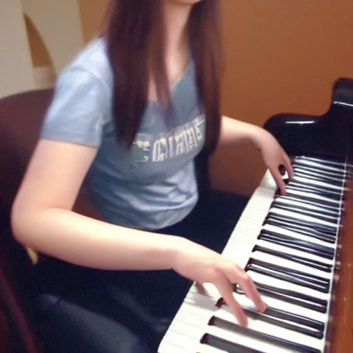 Image similar to Destiny the streamer playing piano