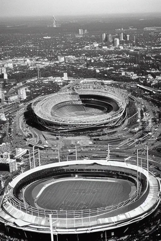 Image similar to olympic stadium, montreal, 1 9 7 6