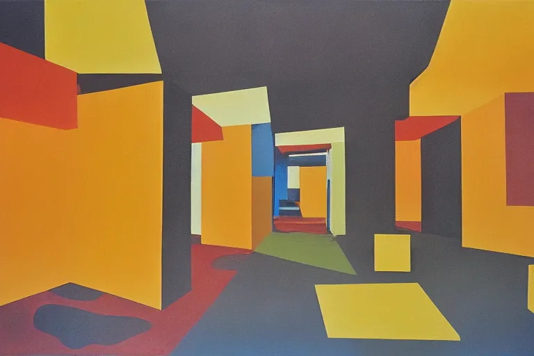 Image similar to large scale painting by ivan serpa and helio oiticica, high resolution art scan, well lit