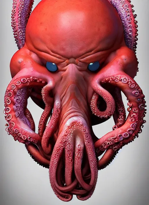 Image similar to 3 0 0 0 ( dr. john a. zoidberg ), with octopus tenticles face portrait photography feroflex photorealistic studio lighting ektachrome detailed intricate face details, ultradetails, beautiful face, realistic shaded perfect face, extremely fine details, artstation