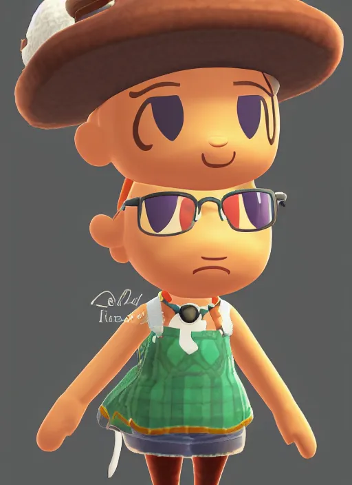 Prompt: female explorer mini cute girl, adoptable, highly detailed, rendered, ray - tracing, cgi animated, 3 d demo reel avatar, style of animal crossing, maple story indiana jones, cool clothes, soft shade, soft lighting, portrait pose