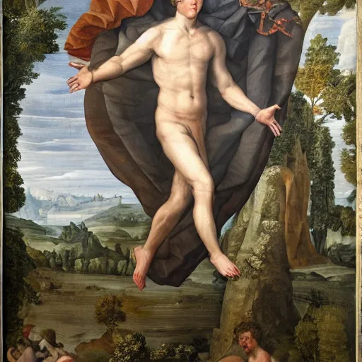 Prompt: zuckerberg emerging from a cocoon, renaissance style