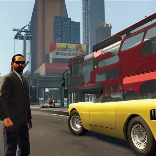 Prompt: grand theft auto 6 london gameplay