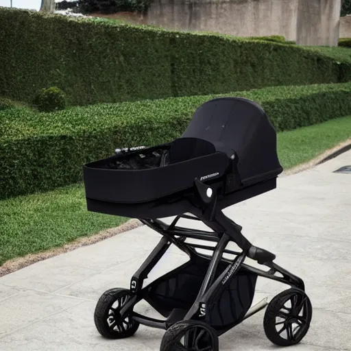 Prompt: A stroller designed by Lamborghini, top post of all time on /r/Design subreddit