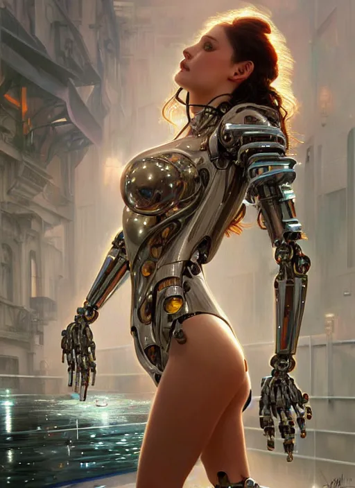 Image similar to robotic brothel in hood smashing people, realism, wet, shiny, fantasy, intricate, elegant, extremely higly detailed, ultra definition, digital painting, artstation, anatomical perfect, baroque, full body perfect, concept art, smooth, sharp focus, illustration, art by artgerm and greg rutkowski and alphonse mucha