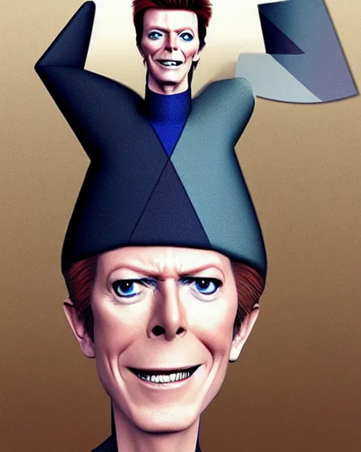 Prompt: David Bowie in Pixar’s Up!