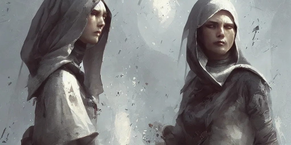 Image similar to very beautiful battle nun, highly detailed, digital painting, illustration, art by greg rutkowski