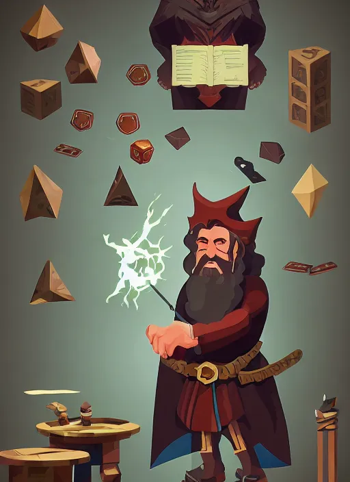 Image similar to powerful wizard playing dungeons and dragons, white background, by simon kennedy, studio muti