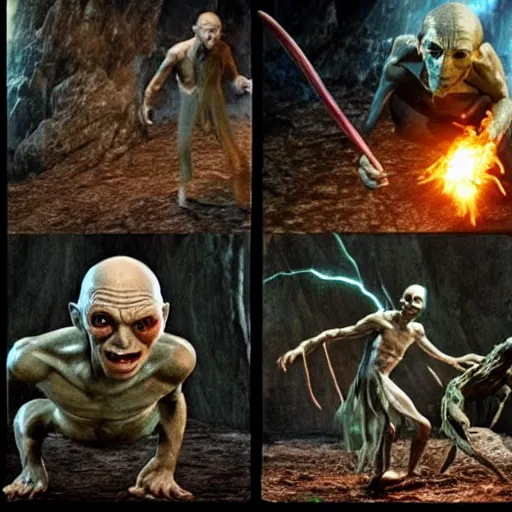 Gollum vs Vaevictis vs Zimone & Dina vs Rayami