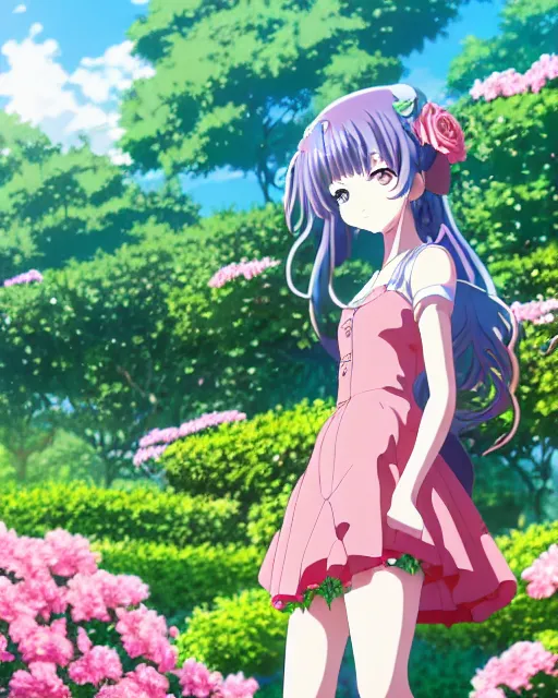 cyborg girl in rose garden, contemplation, anime epic | Stable Diffusion |  OpenArt