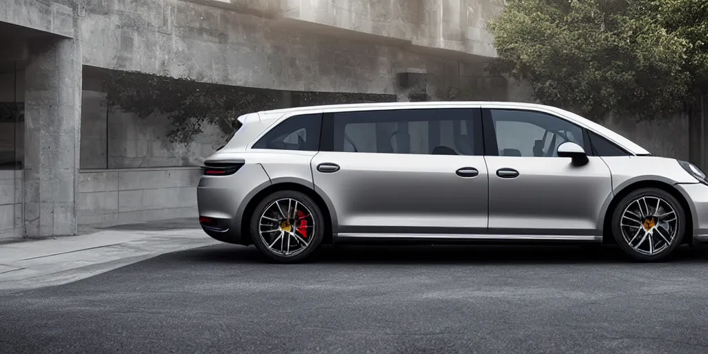 Image similar to “2021 911 Porsche Minivan, ultra realistic, 4K, high detail”