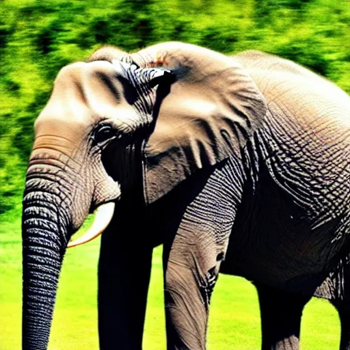 Image similar to an elephant the size of an ant