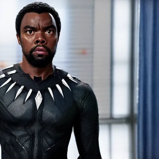 Image similar to william jackson harper as black panther