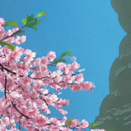 Image similar to perfect cherry blossom by studio ghibli