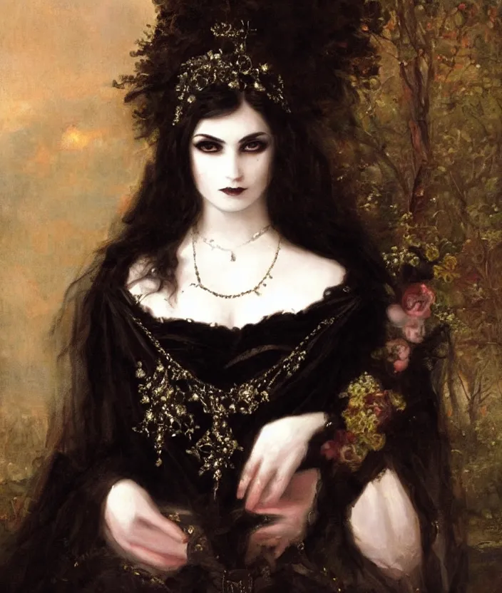 Prompt: gothic princess portrait by william - adolphe bouguerea, highly detailded