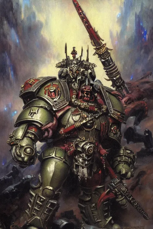 Prompt: warhammer 4 0 k steve buscemi god emperor, character design, painting by gaston bussiere, katsuya terada, frank frazetta, tom of finland, trending on artstation