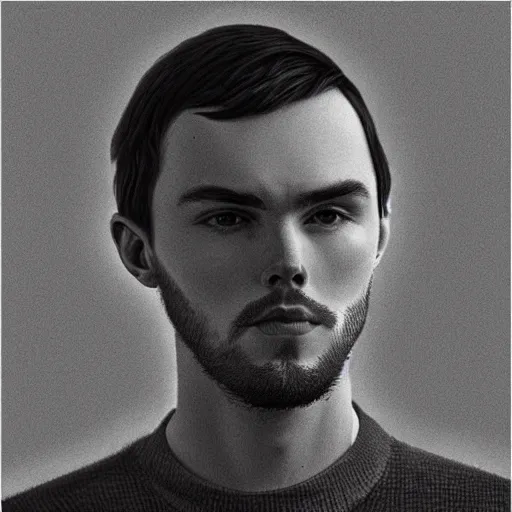 Prompt: “ nicholas hoult retro minimalist portrait by jean giraud, moebius starwatcher comic, sharp, smooth face, 8 k ”