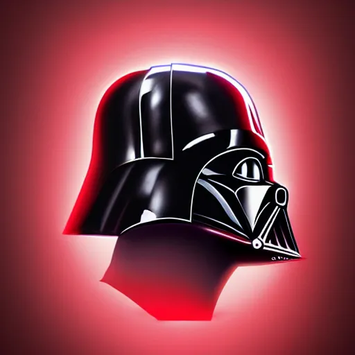 Image similar to darth vader's head coming out of a red mist, epic, trending on artstation, profile pic, centered, accurate anatomy, highly detailed, digital art,