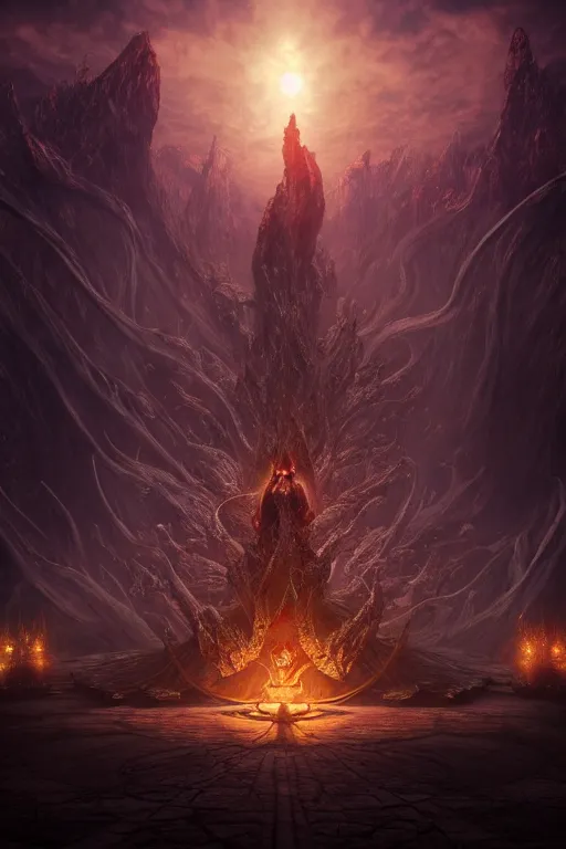 Prompt: an ultra detailed 3 d render of the final empress an elden ring boss, epic anime fantasy, 8 k, in the style of a fantasy metal album cover and magic the gathering, volumetric lighting, smooth, highly detailed, digital illustration, octane render, art by albert bierstadt and greg rutkowsi, artstation