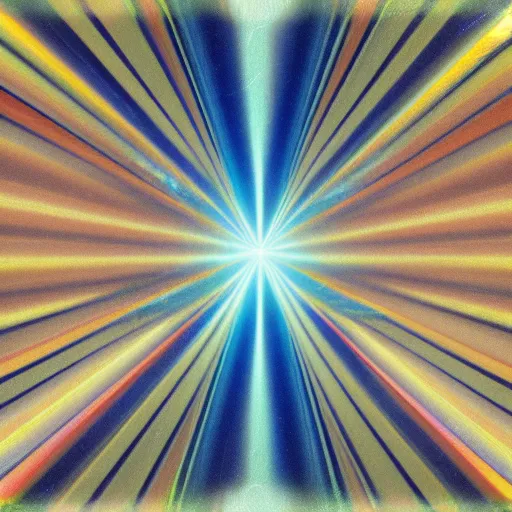 Image similar to rays of light diffracted through prism, by anthony van dyck, artstation