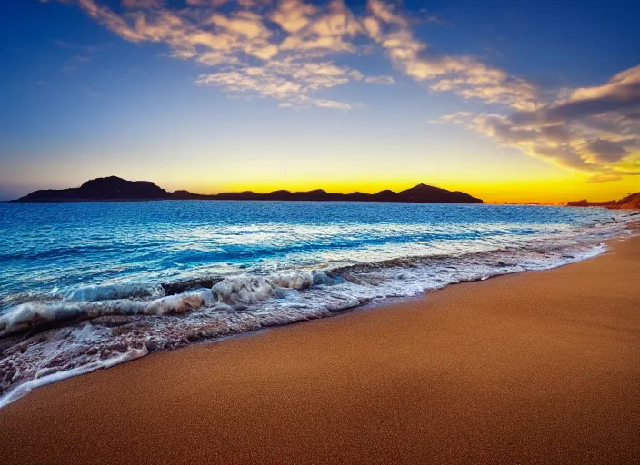 Prompt: A beautiful photograph of crete beach, 8k, hyper-detailed