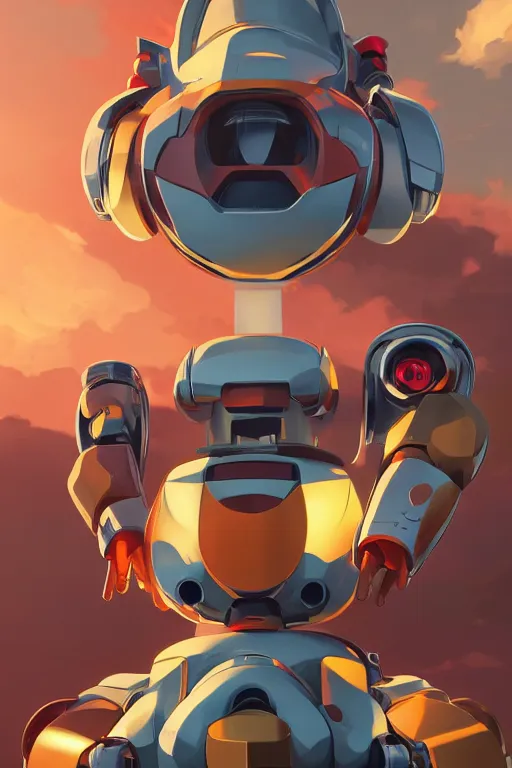 Image similar to metabots medabots medarotto medarot robot minimalist comics, behance hd by jesper ejsing, by rhads, makoto shinkai and lois van baarle, ilya kuvshinov, rossdraws global illumination ray tracing hdr radiating a glowing aura