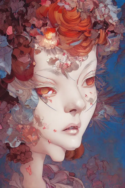 Prompt: beautiful girl, soft light painted by james jean and katsuhiro otomo and erik jones, inspired by evangeleon anime, smooth face feature, intricate oil painting, high detail illustration, sharp high detail, manga and anime 1 9 9 9