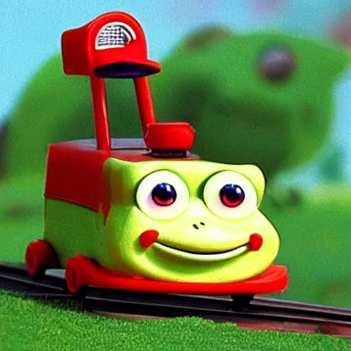 Image similar to froggy car go choo choo chugga chugga chooo chooooooo