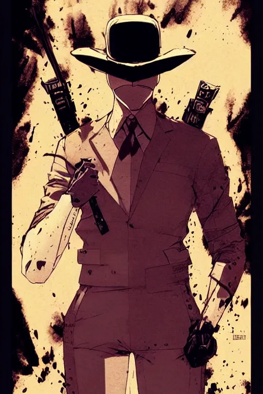 Image similar to portrait Anime as Walter Joseph Kovacs (Rorschach), fictional antihero in the graphic novel limited series Watchmen, cute-fine-face, brown-red-hair pretty face, realistic shaded Perfect face, fine details. Anime. realistic shaded lighting by Ilya Kuvshinov katsuhiro otomo ghost-in-the-shell, magali villeneuve, artgerm, rutkowski, WLOP Jeremy Lipkin and Giuseppe Dangelico Pino and Michael Garmash and Rob Rey