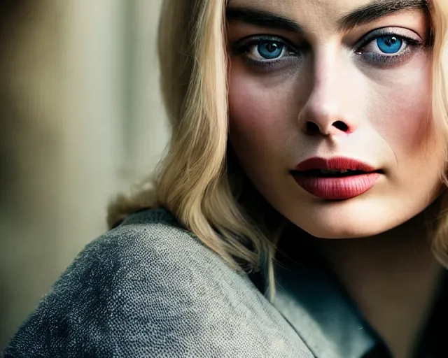 Prompt: a mix of margot robbie and hana soukupova, hyper realistic face, beautiful eyes, cinematic, long shot, hyper detailed, 8 5 mm photograph, 8 k resolution, film still, sharp lens, wide lens