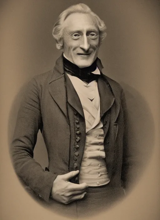 Prompt: charles dance as a victorian politician, smiling, male, victorian, detailed face, highly detailed, cinematic lighting, photograph by elliott & fry