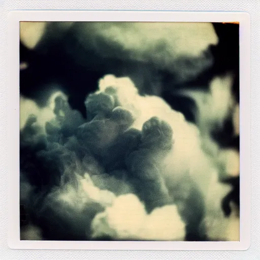 Image similar to polaroid of diamonds made from cotton candy, smoke, and clouds, mix, DADA collage, texture, lomography, fashion neon light in darkness