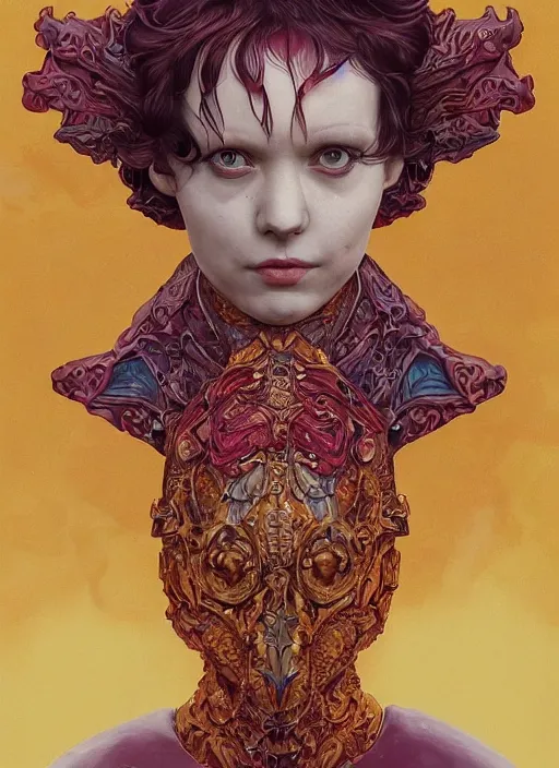 Image similar to flame portrait :: by Martine Johanna and Simon Stålenhag and Chie Yoshii and Casey Weldon and Guillermo del toro :: ornate, dynamic, particulate, rich colors, intricate, harper's bazaar, elegant, highly detailed, centered, artstation, smooth, sharp focus, octane render, 3d