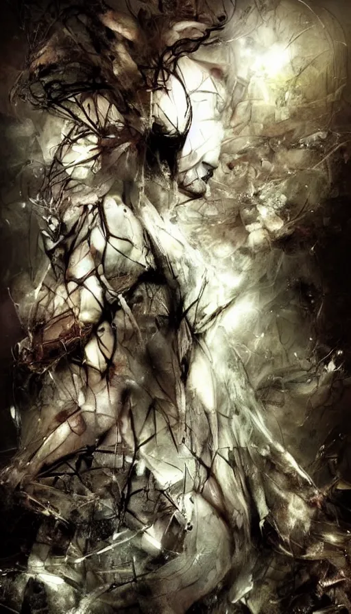 Prompt: techno artwork, by ryohei hase