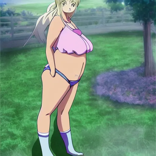 Image similar to an overweight guy generating pictures of anime girls using stable diffusion,