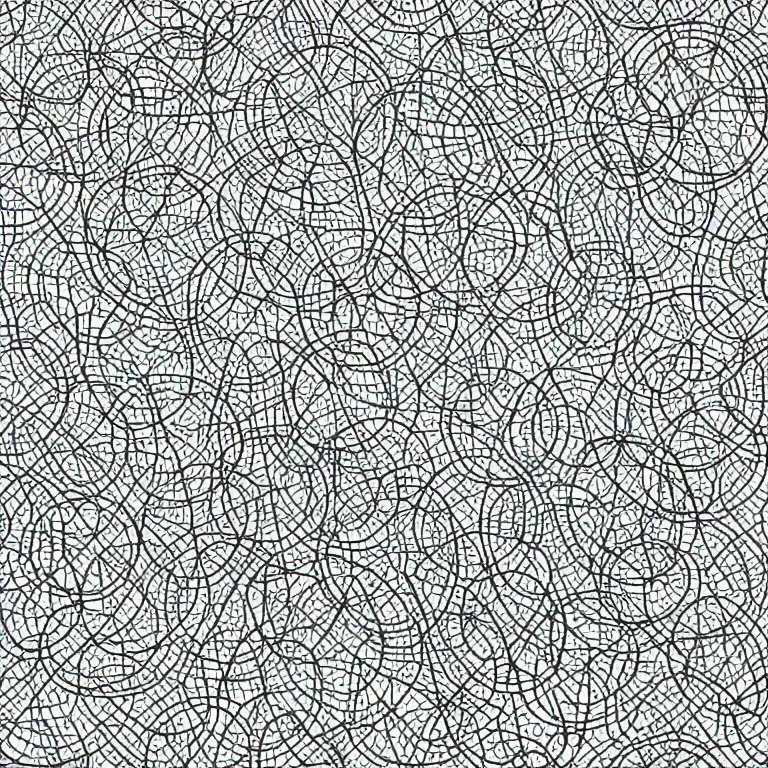 Prompt: a detailed pen and ink generative line - art drawing composed of squares and circles. clean lines, mm, svg. technical, geometric, symmetry