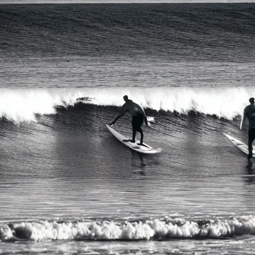 Image similar to senior citizens surfing in Hawaii, 35mm film