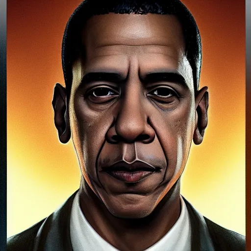 Prompt: barrack obama and jay z hybrid, 3 d character art, wearing basketball jersey, cinematic lighting symmetrical facial features, from arknights, hyper realistic, 4 k, rule of thirds, extreme detail, detailed drawing, trending artstation, realistic lighting, by alphonse mucha, greg rutkowski, short neck