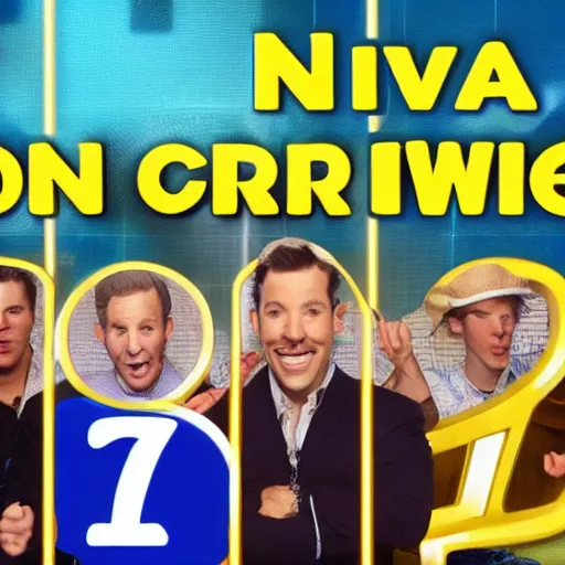 Image similar to Trivia TV show with blue crown logo