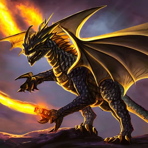 Image similar to ender dragon artwork