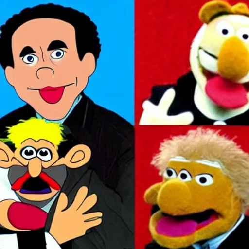 Image similar to seinfeld as muppets