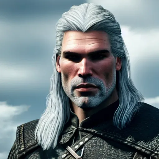 Image similar to anson mount as geralt