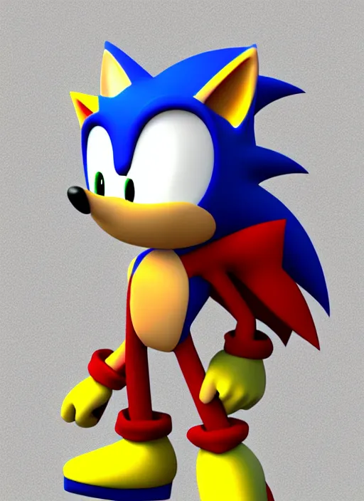 Classic Sonic 3D model 