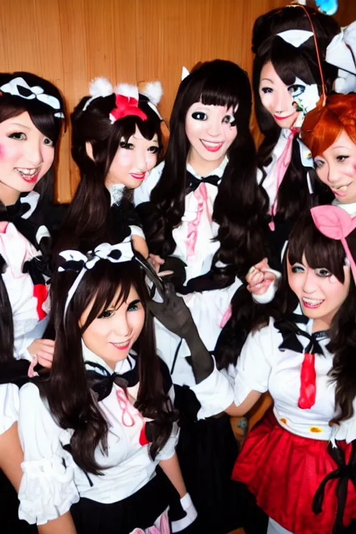 Image similar to Japanese maid cafe, Halloween, cosplay