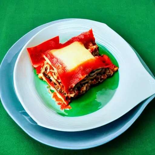 Prompt: lasagna made of sushi